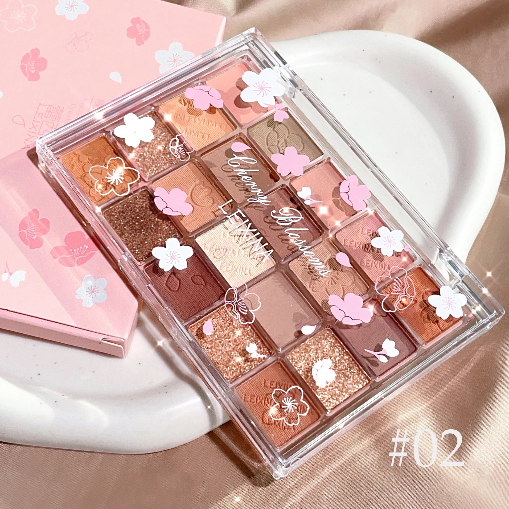 Plateau de Fard à Paupières 20 Couleurs – Maquillage Mat & Scintillant, Haute Pigmentation