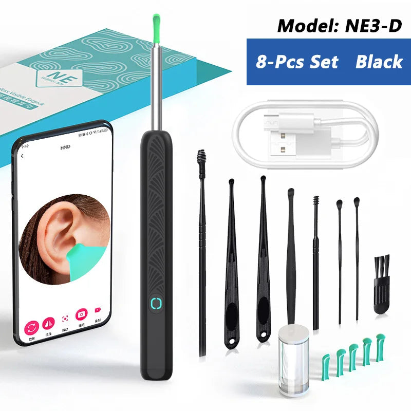 Nettoyeur Visuel de Cire d’Oreille avec Caméra – Kit de Soins Intelligent
