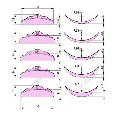 5 Pairs Self-Adhesive Lash Lift Pads Soft Silicone Eyelash Perm Rods Shield Lifting 3D Lashes Curler Accessories Makeup Tools