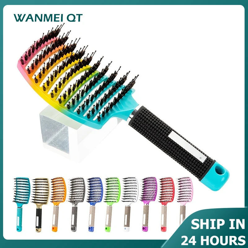 Brosse à Cheveux Magique de Massage du Cuir Chevelu – Démêlant pour Tout Type de Cheveux