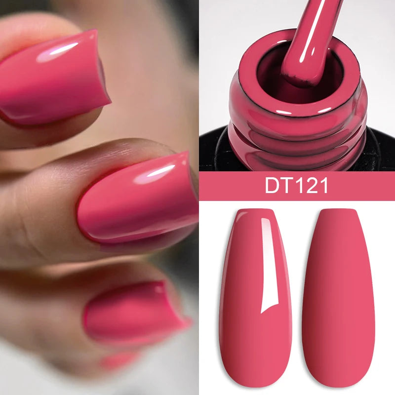 Vernis à Ongles 7ml, Longue Durée, Style Français DIY, Gel UV/LED