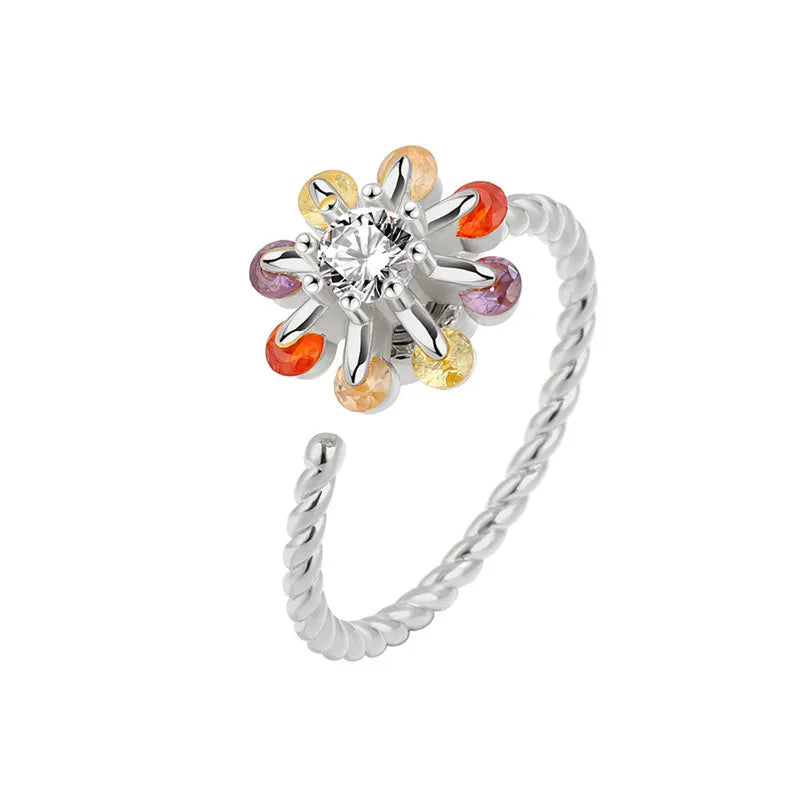 Bague Rotative Anti-Stress pour Femme, Multichoix, Bijoux Élégant