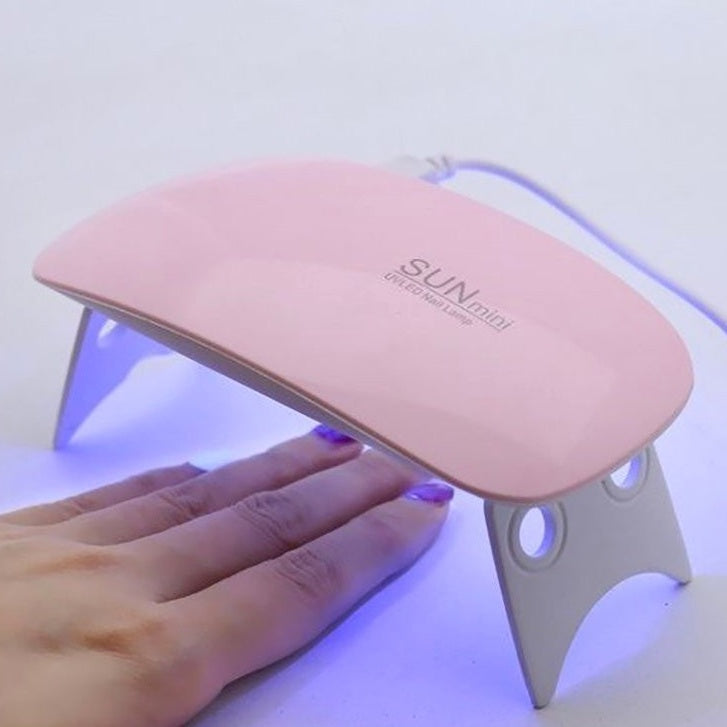 Mini Sèche-Ongles Portable 6W – Lampe LED UV de Manucure avec Câble USB