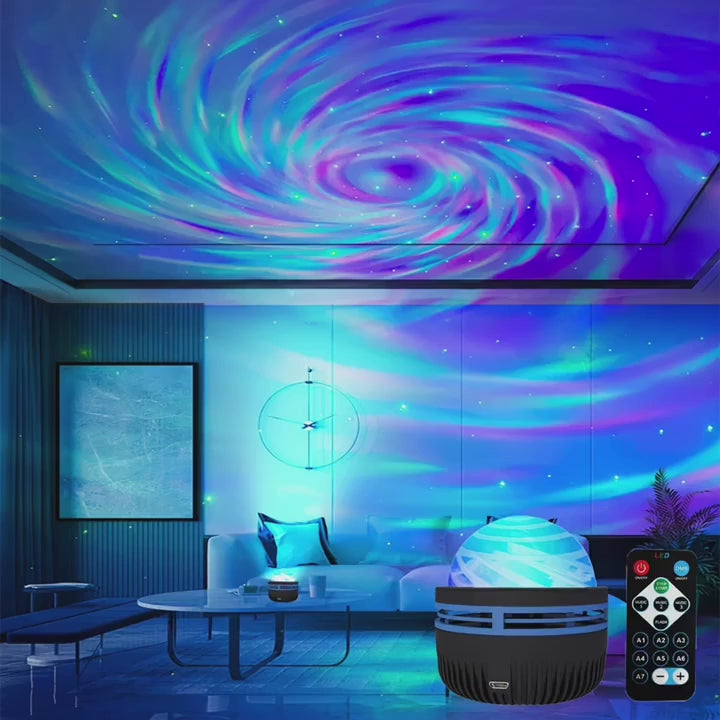 Projecteur LED Galaxy Multicolore avec Télécommande – Lumière Ciel Etoilé